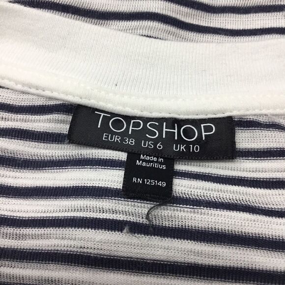 Topshop Mock Tie Front Crop Top C6 - Picture 5 of 5